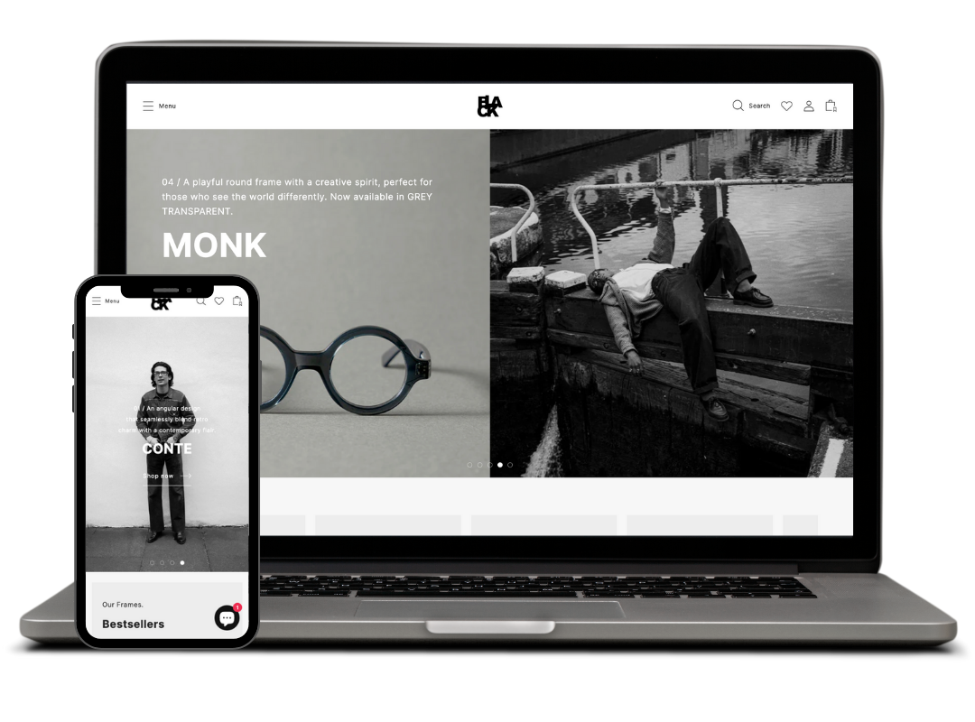 Black Eyewear Website