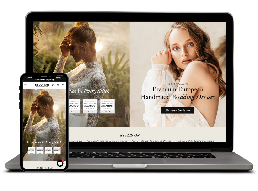 Devotion Wedding Dresses Website